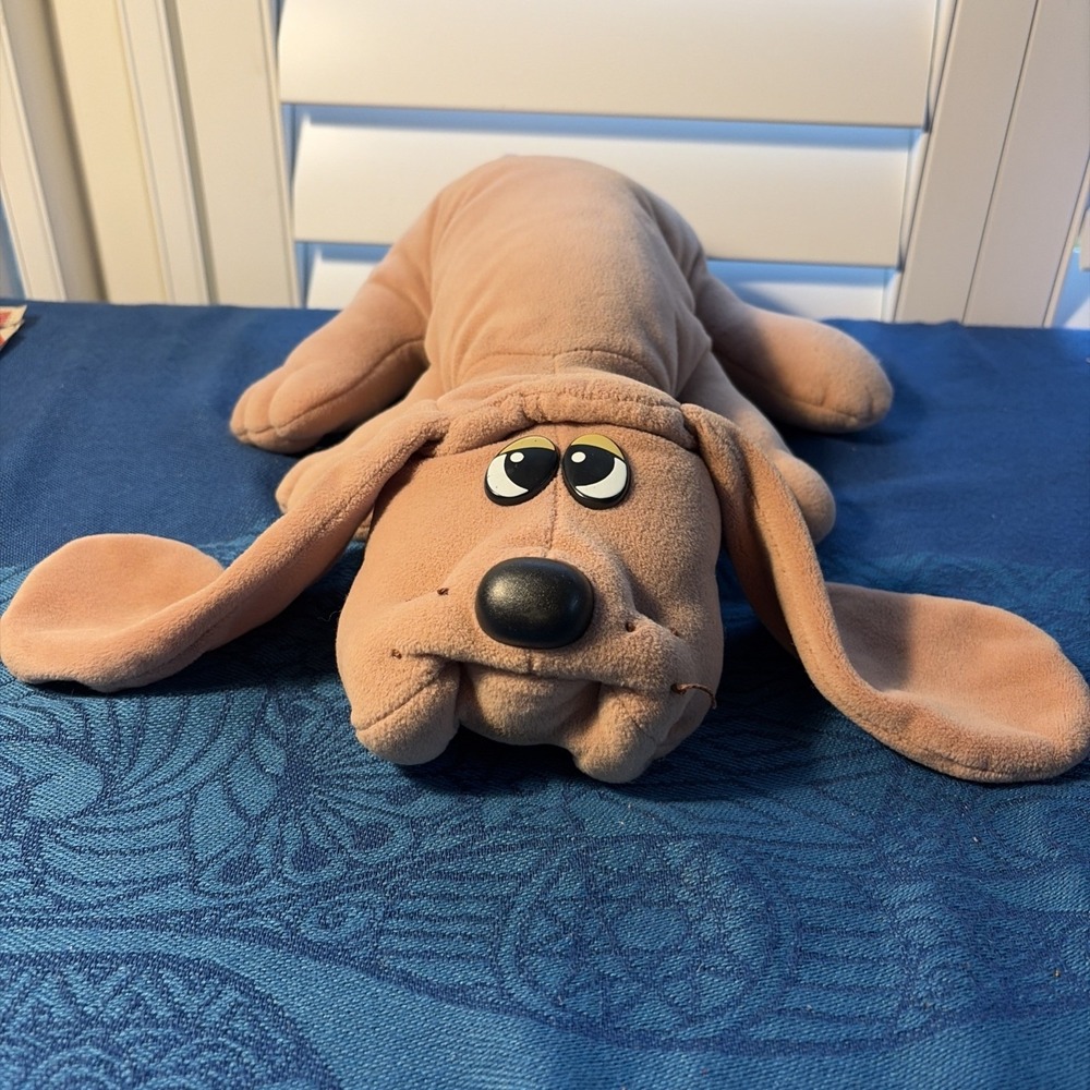 Vintage 1985 Tonka Pound Puppies Light Brown Plush Stuffed Animal No 7805 Toy